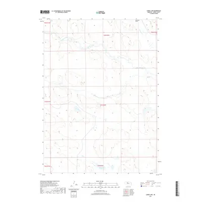 2017 Map of Lowes Lake, 2017 Print