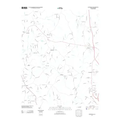 2013 Map of Lowesville, 2013 Print