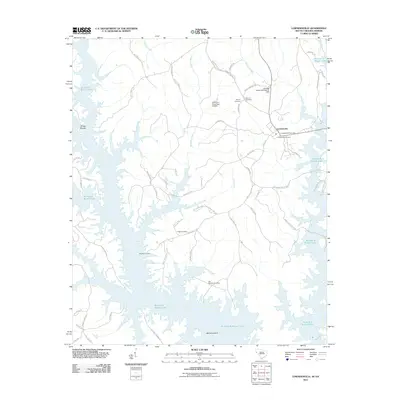 2011 Map of Lowndesville, 2011 Print