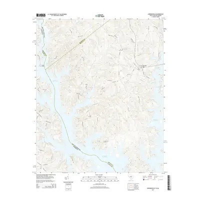 2014 Map of Lowndesville, 2014 Print