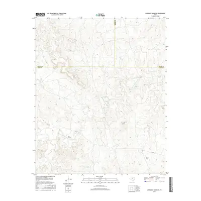 2016 Map of Lowrance Mountain, 2016 Print