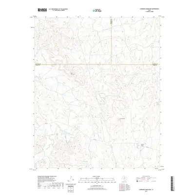 2019 Map of Lowrance Mountain, 2019 Print
