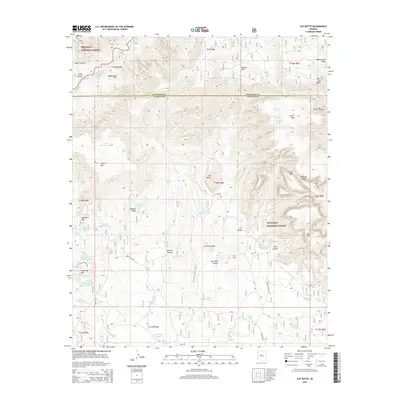 2014 Map of Loy Butte, 2014 Print