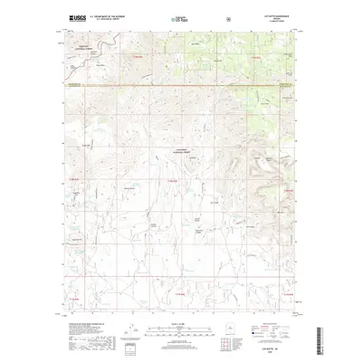 2018 Map of Loy Butte, 2018 Print
