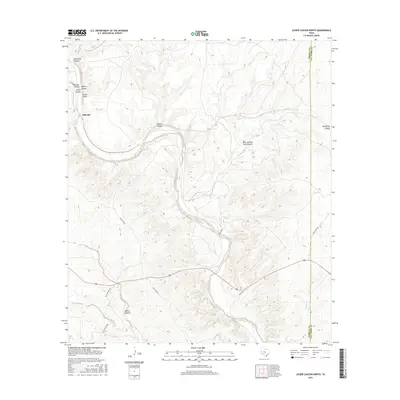 2016 Map of Lozier Canyon North, 2016 Print