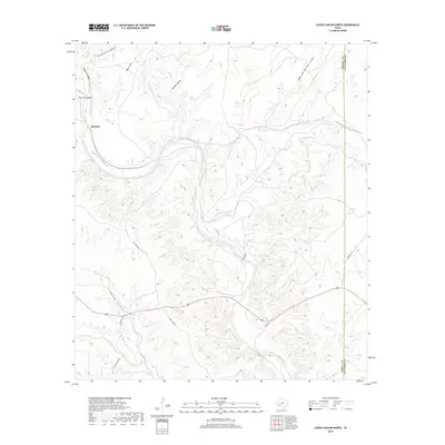 2019 Map of Lozier Canyon North, 2019 Print