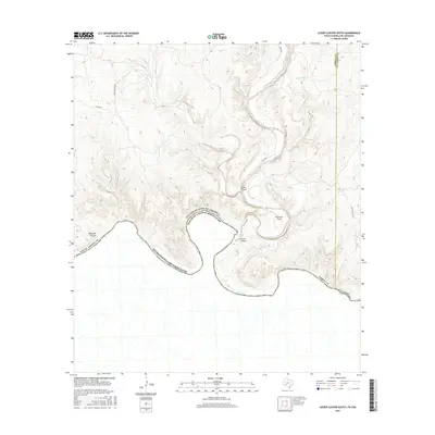 2016 Map of Lozier Canyon South, 2016 Print
