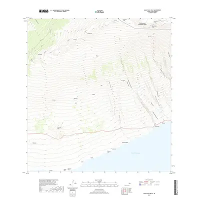 2017 Map of Lualailua Hills, 2017 Print