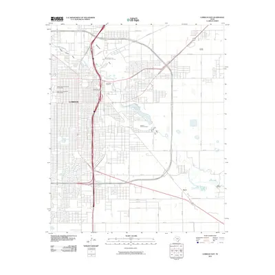 2010 Map of Lubbock East, 2010 Print