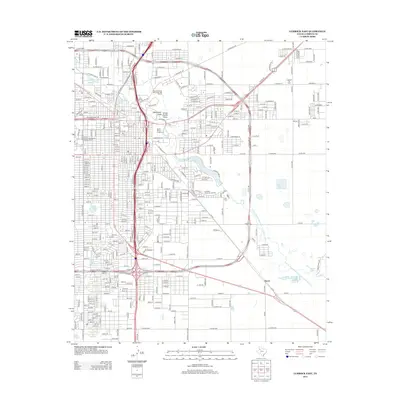 2012 Map of Lubbock East, 2012 Print