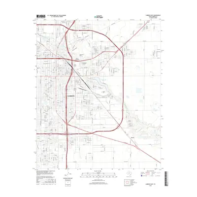 2016 Map of Lubbock East, 2016 Print