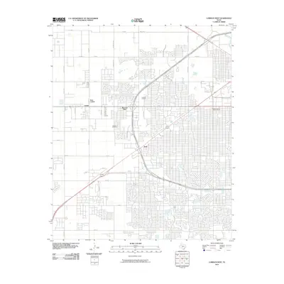 2010 Map of Lubbock West, 2010 Print