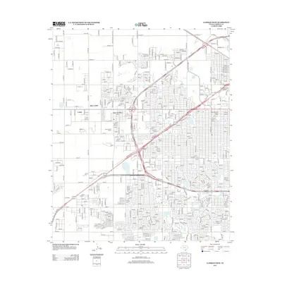 2012 Map of Lubbock West, 2012 Print