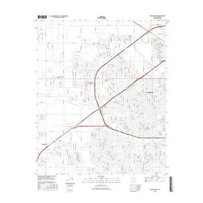 2016 Map of Lubbock West, 2016 Print