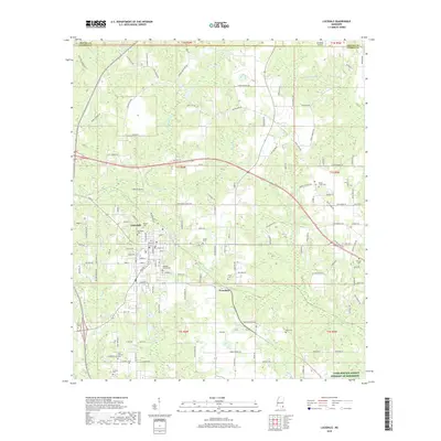 2018 Map of Lucedale, 2018 Print