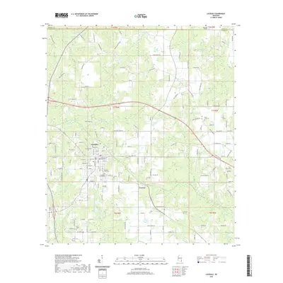 2020 Map of Lucedale, 2020 Print