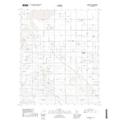 2018 Map of Lucerne Valley, 2018 Print