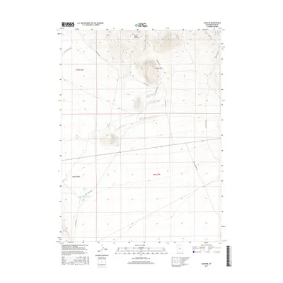 2017 Map of Lucin NE, 2017 Print