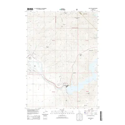 2013 Map of Lucky Peak, 2013 Print