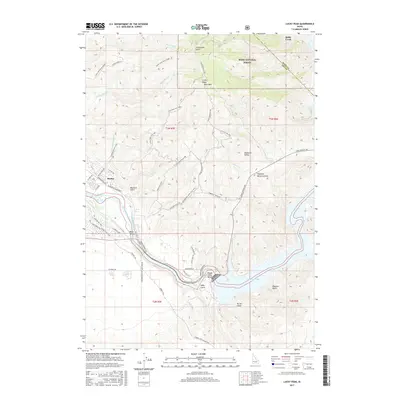 2017 Map of Lucky Peak, 2017 Print