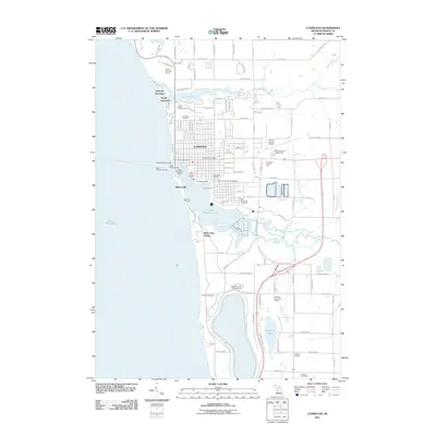 2011 Map of Ludington, 2011 Print