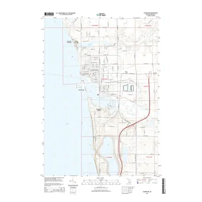 2014 Map of Ludington, 2014 Print