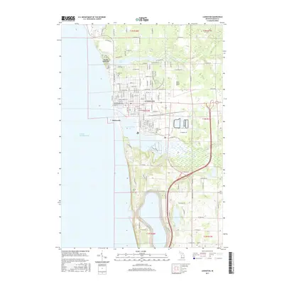 2017 Map of Ludington, 2017 Print