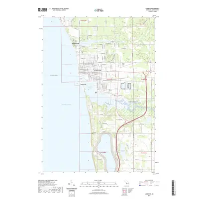 2019 Map of Ludington, 2019 Print