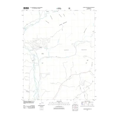2011 Map of Ludwig Mountain, 2011 Print