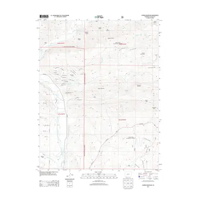 2013 Map of Ludwig Mountain, 2013 Print