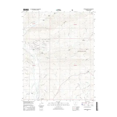2016 Map of Ludwig Mountain, 2016 Print