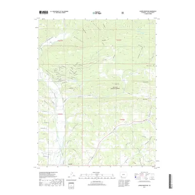 2019 Map of Ludwig Mountain, 2019 Print