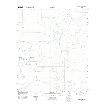 2012 Map of Lueders East, 2012 Print