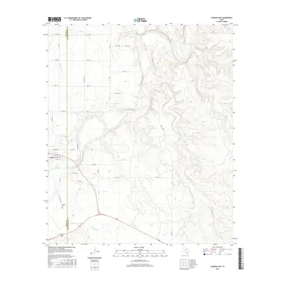 2016 Map of Lueders East, 2016 Print