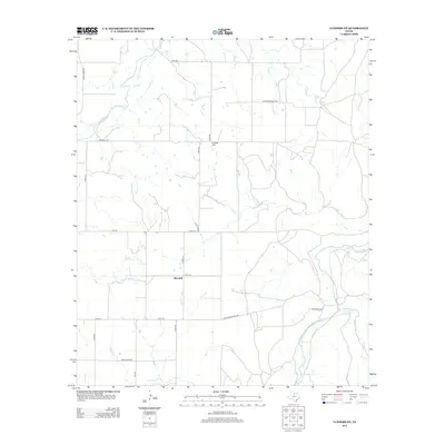 2012 Map of Lueders NE, 2012 Print