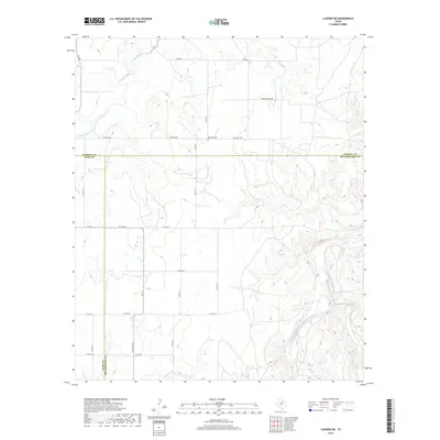 2019 Map of Lueders NE, 2019 Print