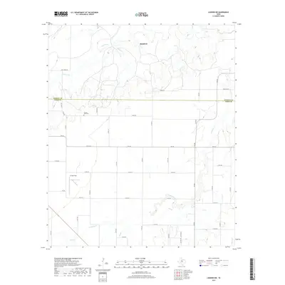 2019 Map of Lueders NW, 2019 Print