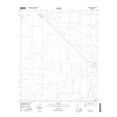 2016 Map of Lueders West, 2016 Print