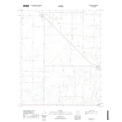 2019 Map of Lueders West, 2019 Print