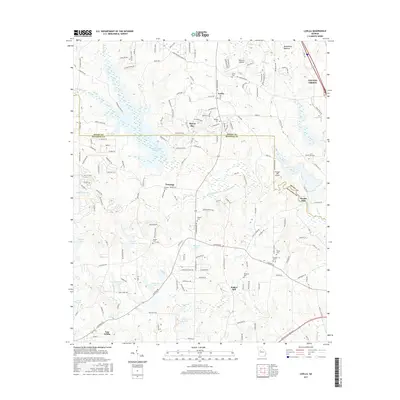 2017 Map of Luella, 2017 Print