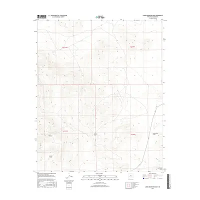 2017 Map of Luera Mountains East, 2017 Print