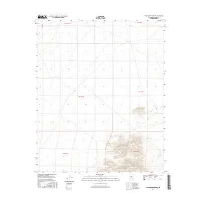 2017 Map of Luera Mountains NW, 2017 Print