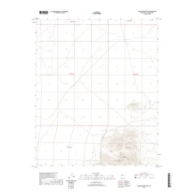 2020 Map of Luera Mountains NW, 2020 Print