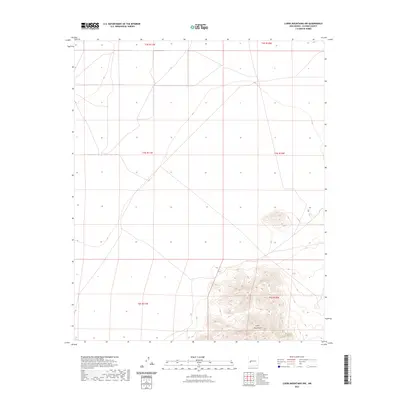 2023 Map of Luera Mountains NW, 2023 Print