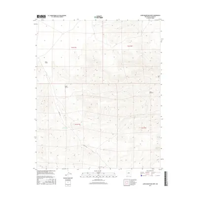 2017 Map of Luera Mountains West, 2017 Print