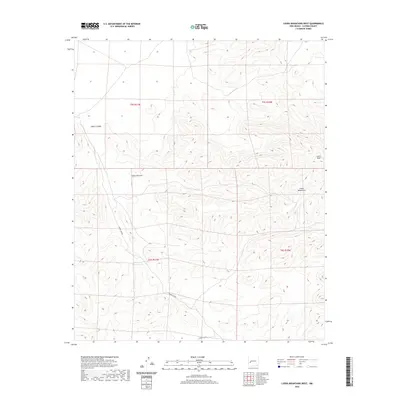 2020 Map of Luera Mountains West, 2020 Print