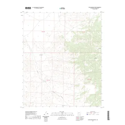 2023 Map of Luera Mountains West, 2023 Print