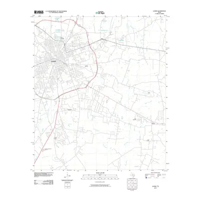 2010 Map of Lufkin, 2010 Print