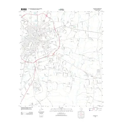2013 Map of Lufkin, 2013 Print