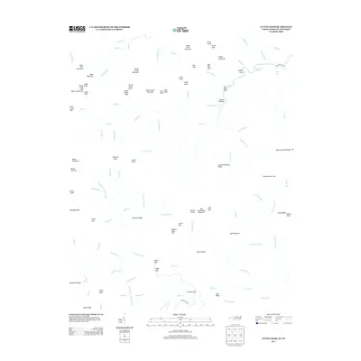 2013 Map of Luftee Knob, 2013 Print